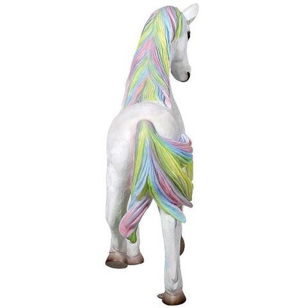 Unicorn Large Garden Statues Pastels Colors Display Gift Sculptures